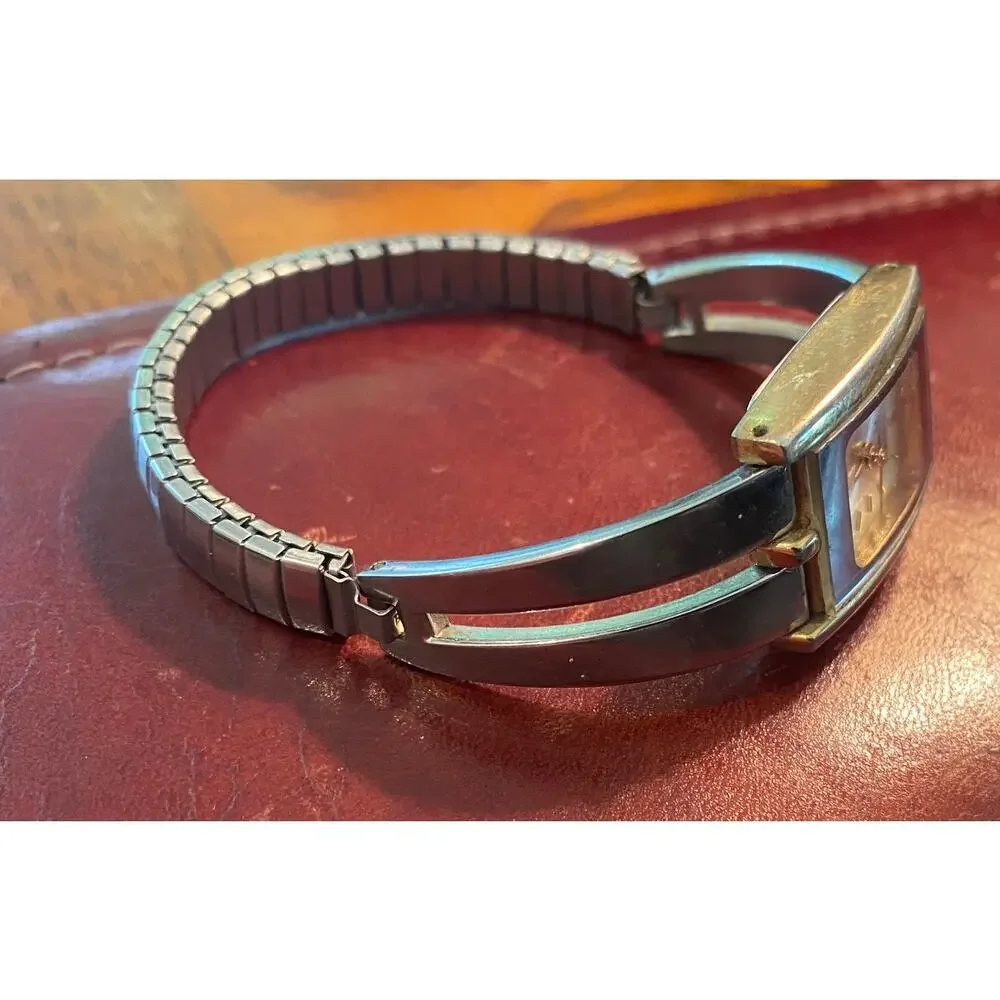 Women's 18mm Two Tone Wrangler Watch, Stretch Band